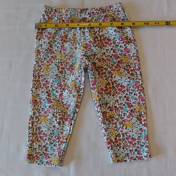 Carter's Girls Size 9 Month Old Flowered Leggings - Picture 3 of 7